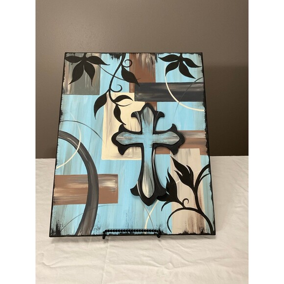 Hand Painted Wall Art Canvas - Picture 1 of 2